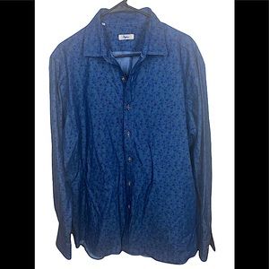 Men’s INGRAM Italy 100% Cotton Button Down Shirt XL
